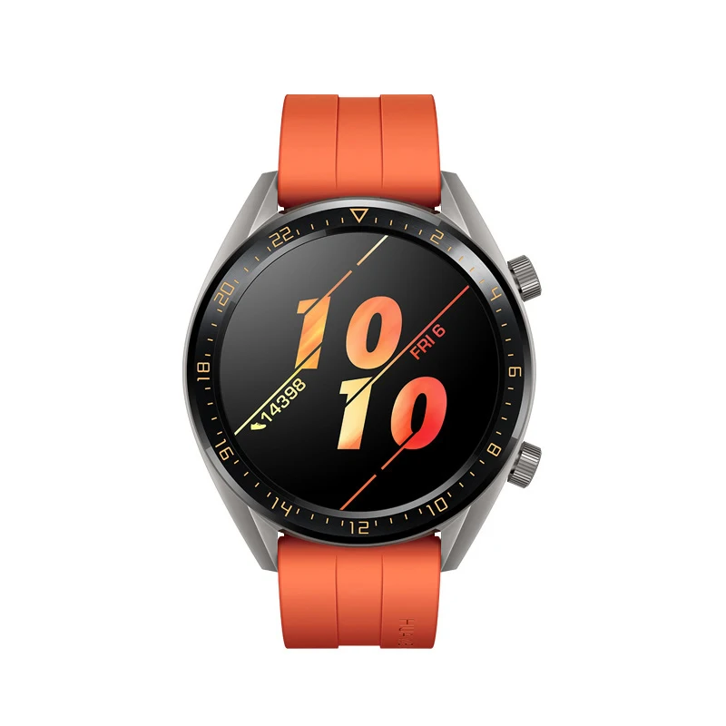orange Для часов huawei GT 2 ремешок классический и samsung galaxy Watch 46 мм amazfit ремешок Bip силиконовый 22 мм ремешок для часов gear S3 браслет - Цвет ремешка: orange