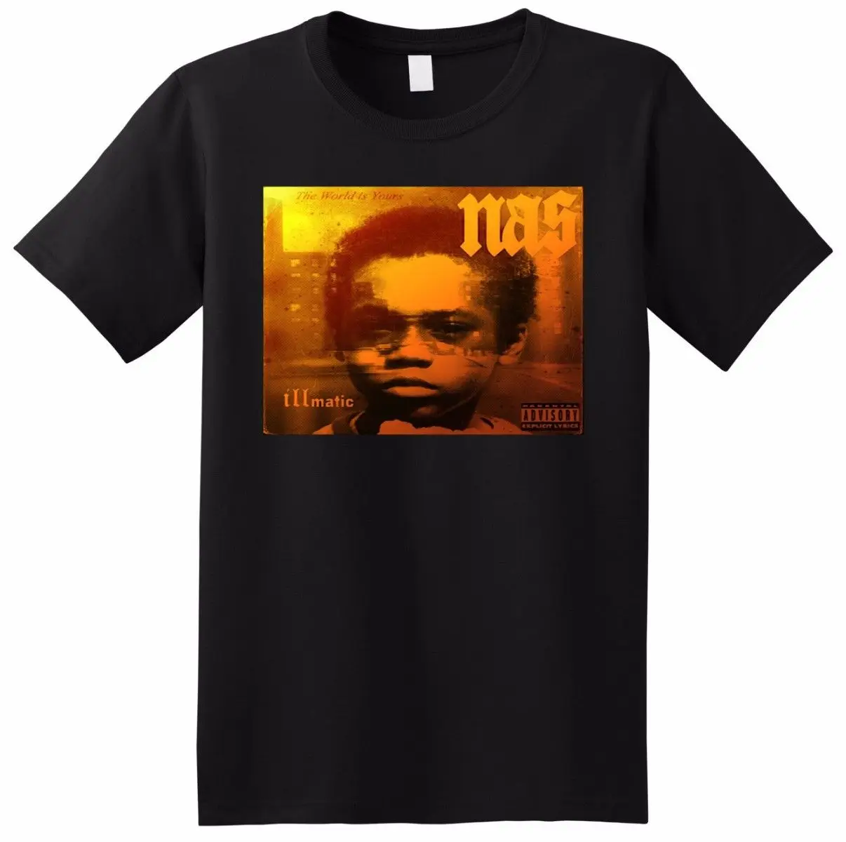 * Новинка NAS футболка Illmatic винил Cd постер рукава мальчик Хлопковая мужская Топ