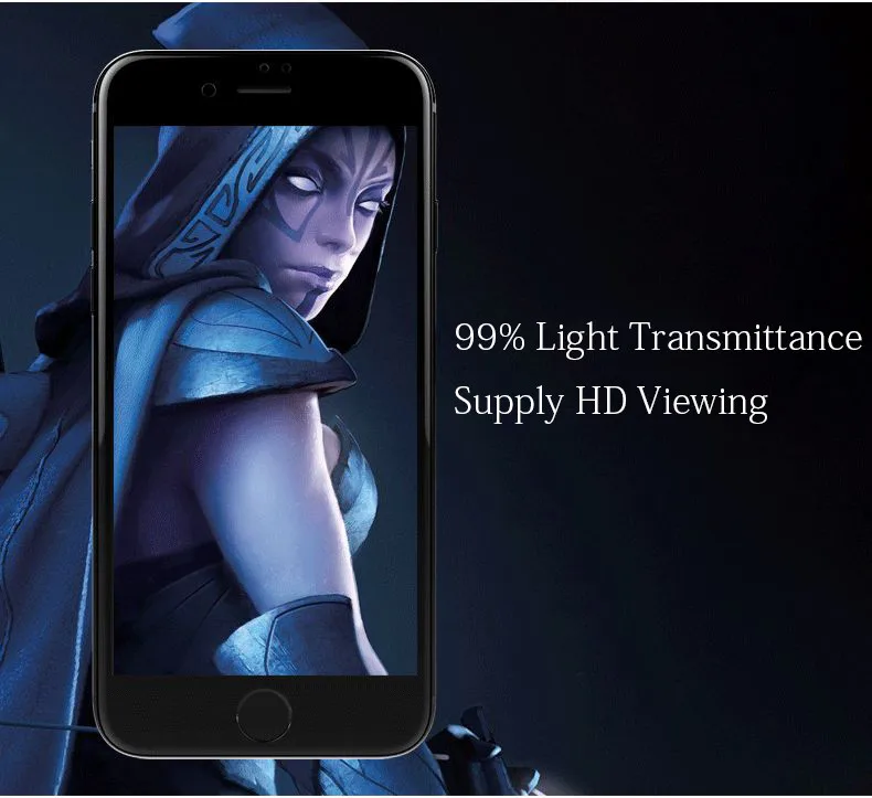 Remax 0,3 мм защитная пленка на весь экран 3D Arc Edge из закаленного стекла для iPhone 7 8 Plus стеклянная защитная пленка против воды и масла
