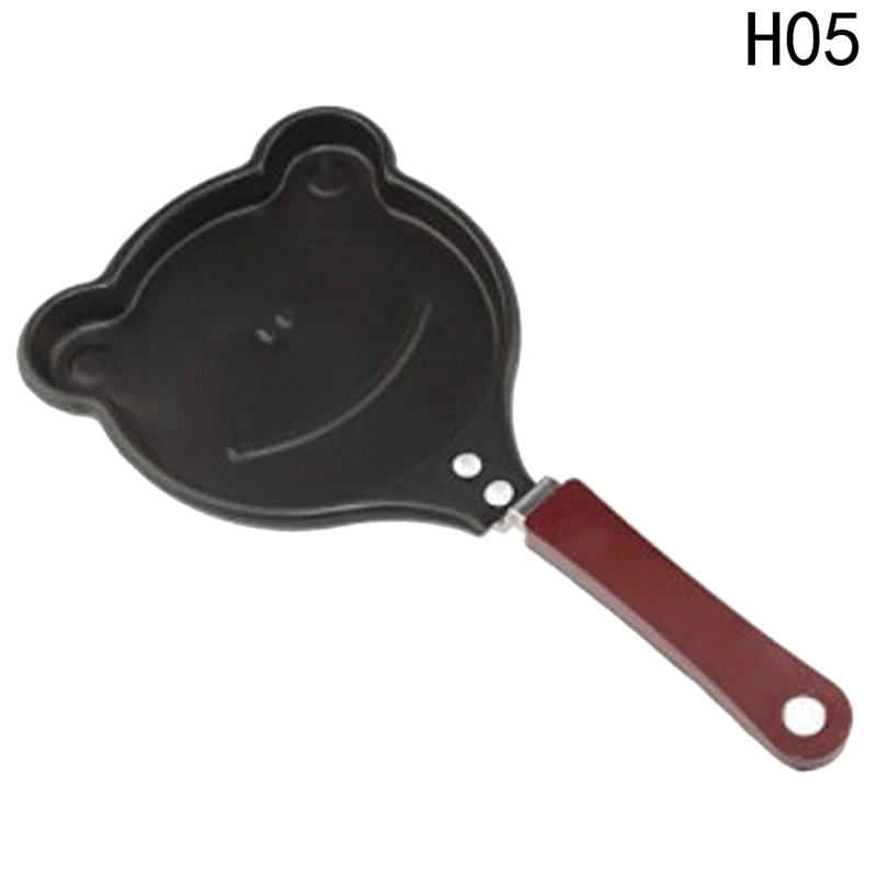 H05 frog 1 шт. Мини Милая форма яиц формы для блинов сковорода антипригарный горшок Мультяшные формы омлет посуда для завтрака кухонные обеденные инструменты - Цвет: H05 frog