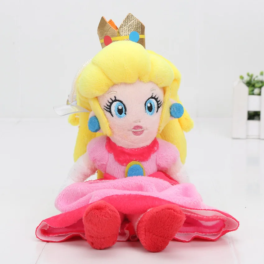 20cm Peach 20 см аниме мультфильм Super Mario Bros Принцесса Персик Дейзи розалина мягкая плюшевая игрушка милые мягкие животные куклы игрушки подарки - Цвет: 20cm Peach