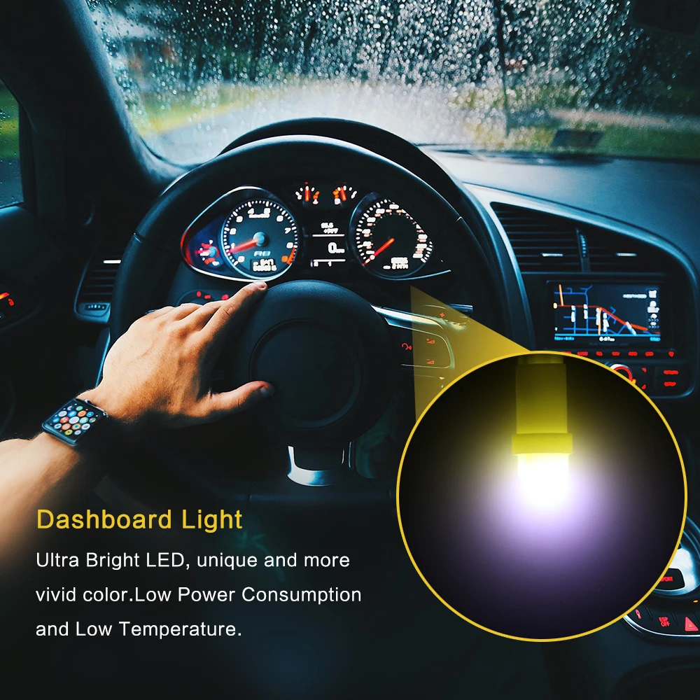 20 шт. лампы для внутреннего освещения автомобиля T5 Led 1 SMD DC 12V|Сигнальная лампа| |