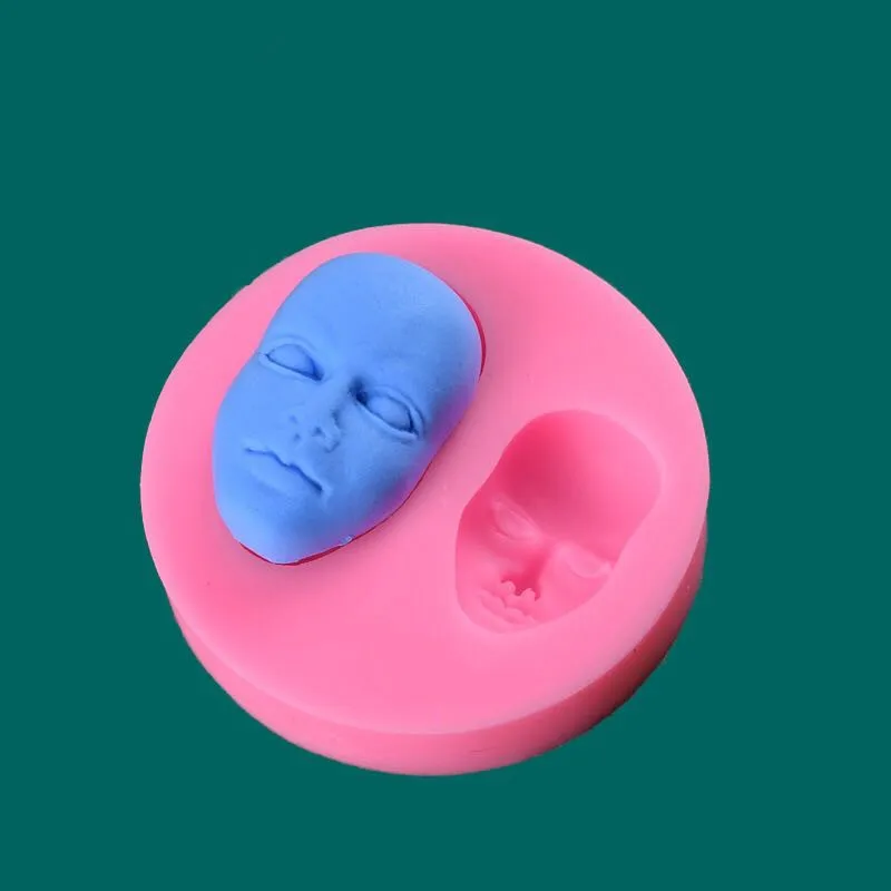 3D форма для лица из силиконовой смолы DIY ручное Изготовление ювелирных изделий