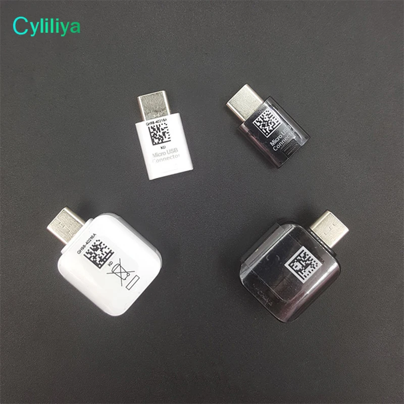 5 комплектов новинка Оригинальный оригинальный переходник с Type C на Micro + USB OTG для