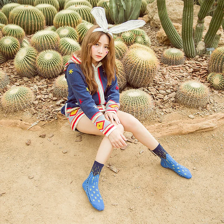 10 Пар/лот Осенью и зимой Новые женские носки Южная Корея сладкие