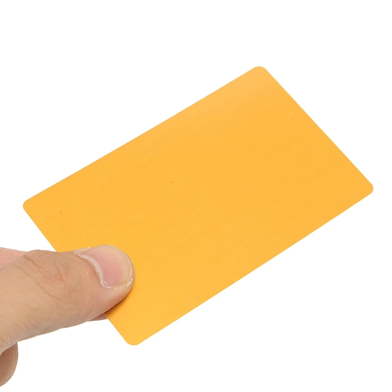 50 шт. металлические гладкие визитные карточки с лазерной