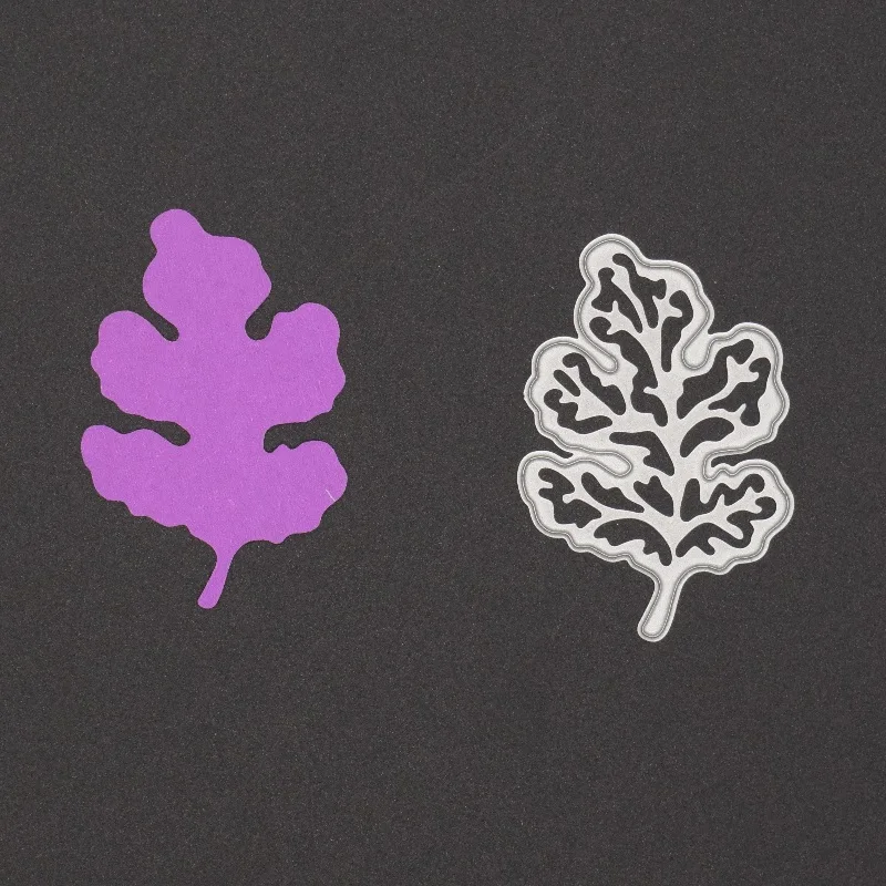 Металлические Вырубные штампы с листьями украшения набор растений скрапбукинг