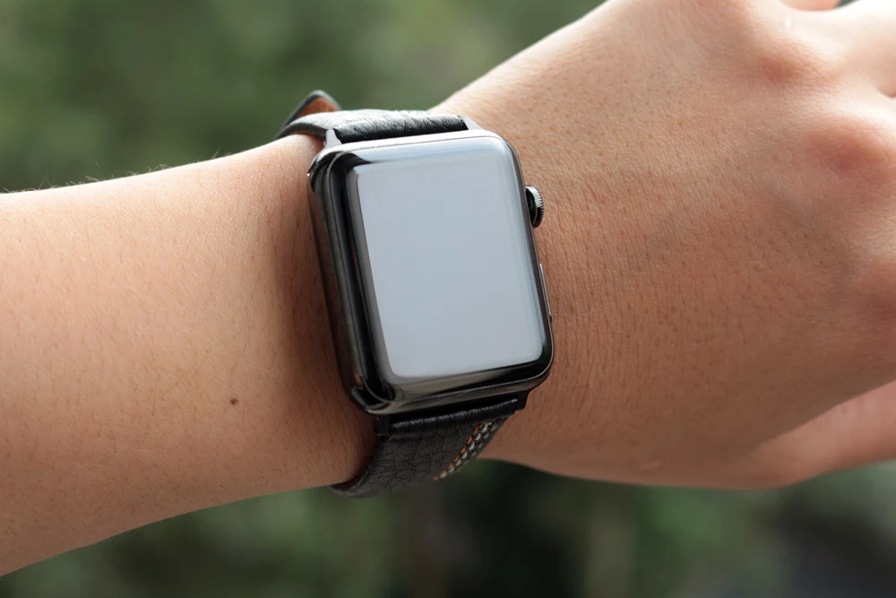 Ремешок URVOI для apple watch series 6 SE 5 4 3 мягкий кожаный браслет из телячьей кожи iwatch