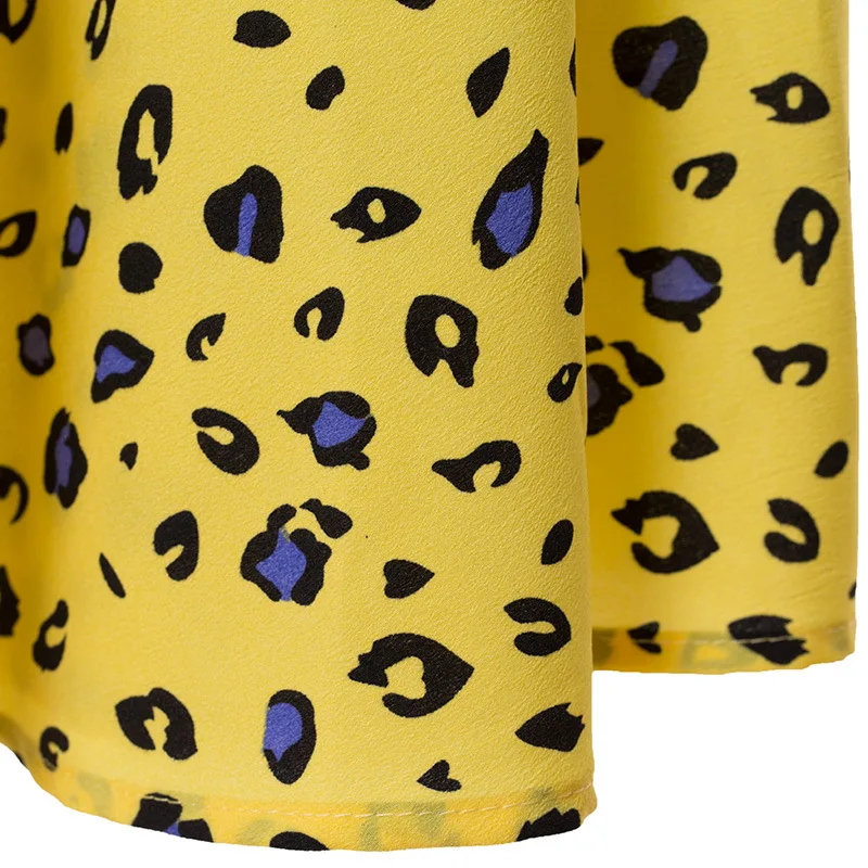 

Bohemian Leopard-print Long Beach Skirt Women 2020 Summer Mid Women Plus Size Skirts Faldas Mujer Moda