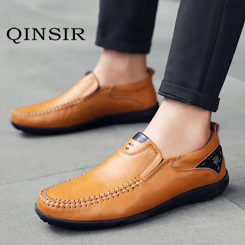 

New Breathable men Loafers Mens Leather Casual Shoes Summer High Quality Adult Slip on Moccasins Men Sneakers Male Footwear