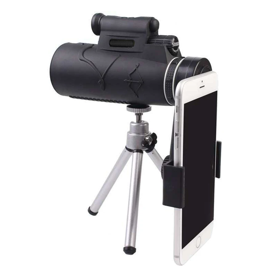 Mobile Phone Dual Focus Monocular Spotting Telescope Zoom Optic Lens Binoculars Coating Lenses Hunting Scope | Измерительные