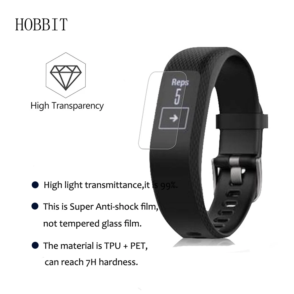 3 упаковки для спортивных смарт часов Garmin Vivosmart Противоударная Взрывозащищенная
