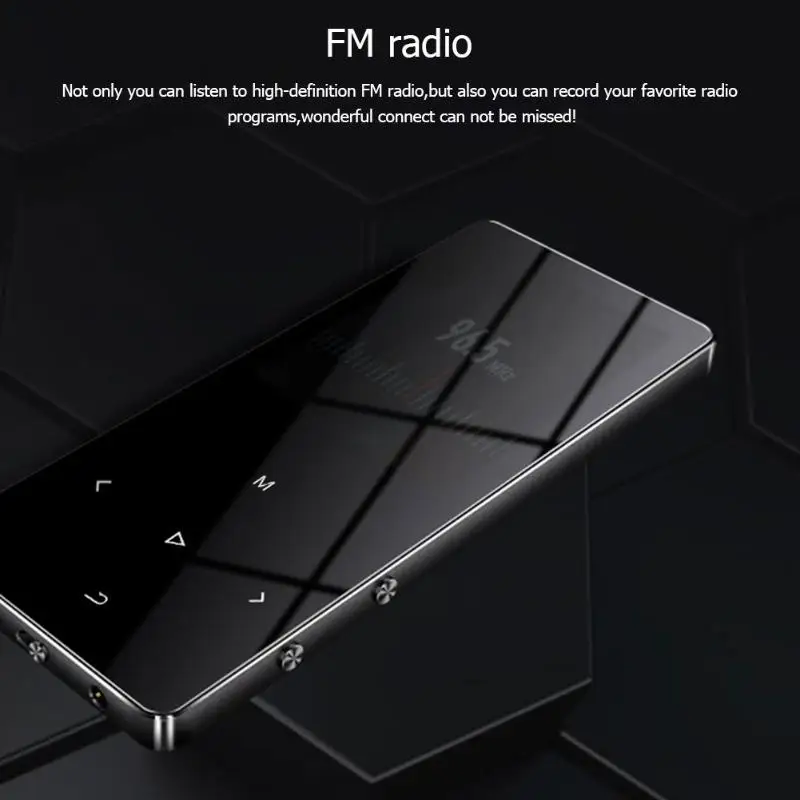 X2 1,8 дюймов 8 Гб MP4 плеер с Bluetooth воспроизводитель тонкий HiFi экран сенсорные клавиши портативный металлический медиа fm-радио для музыки аудио