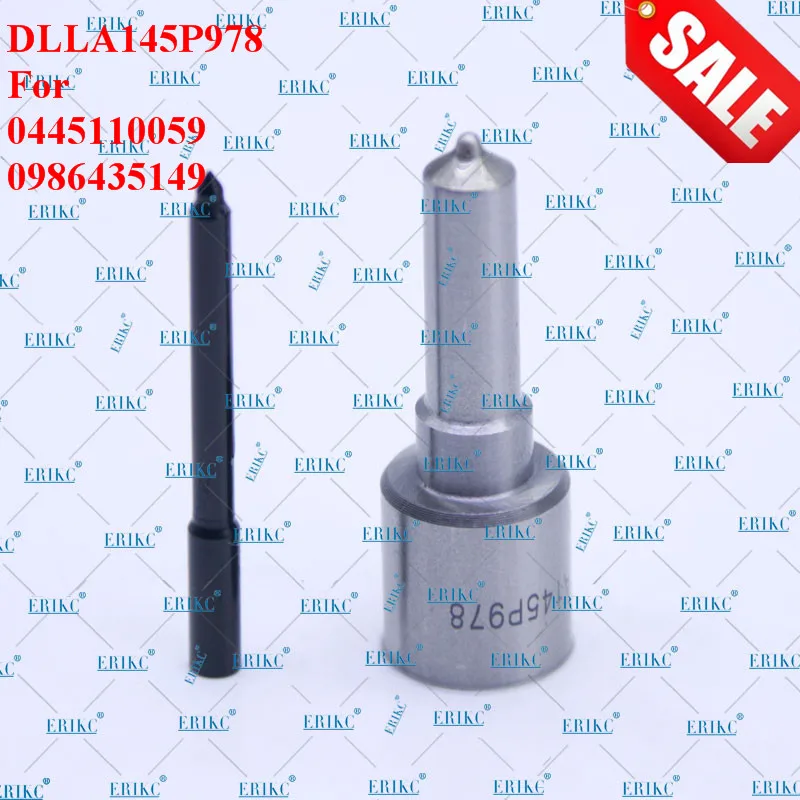 

ERIKC CR Nozzle DLLA145P978 Oil Spray Nozzle Set Diesel DLLA 145 P 978 OEM 0433171641 Assy for Injector 0445110059 Spare Parts