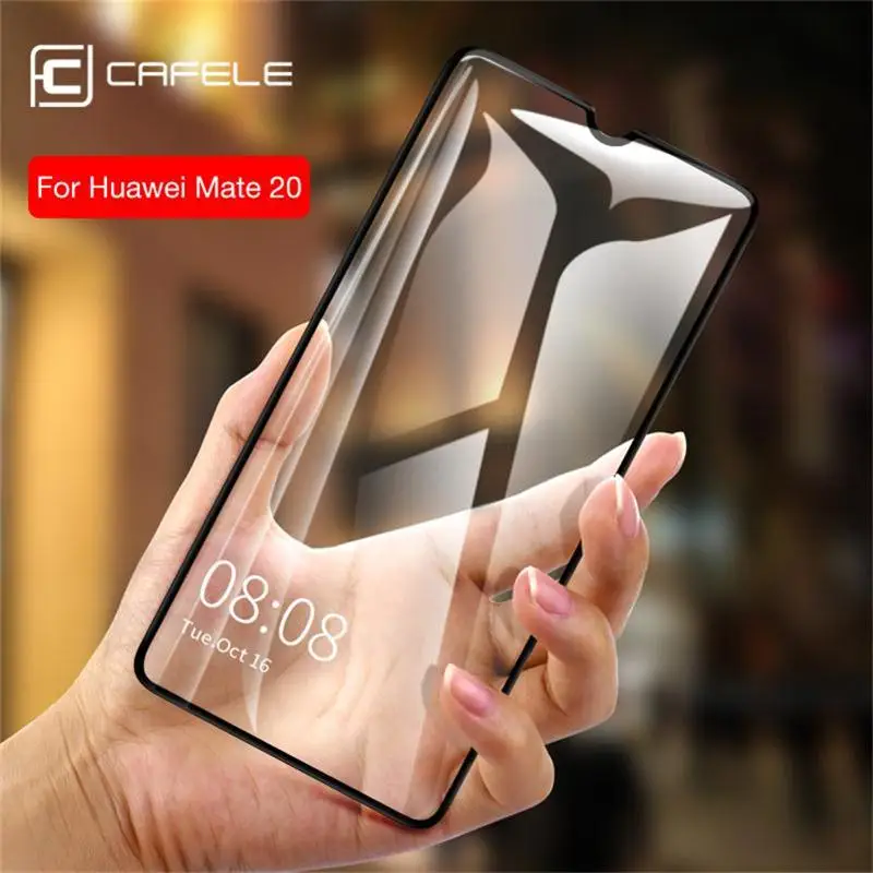 Защитное стекло CAFELE закаленное для Huawei Mate 20 Pro полное покрытие 6D Edge HD прозрачная