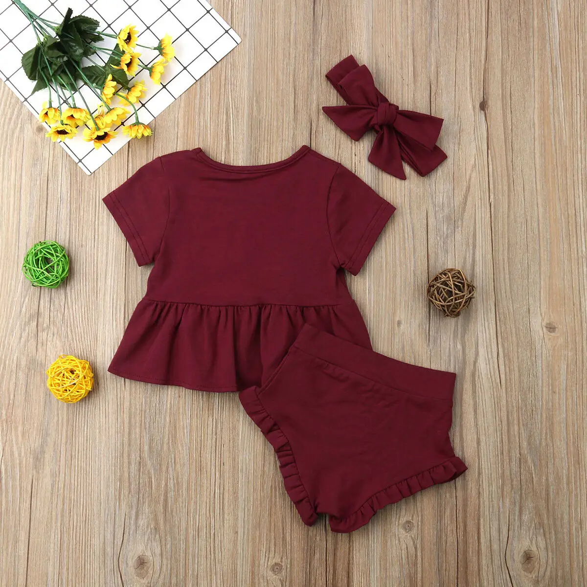 3 шт./компл. Одежда для маленьких девочек и мальчиков повседневное Детское платье