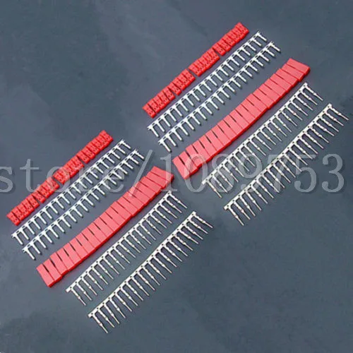 20 комплектов женский и мужской JST 2-контактный корпус красного цвета с контактным