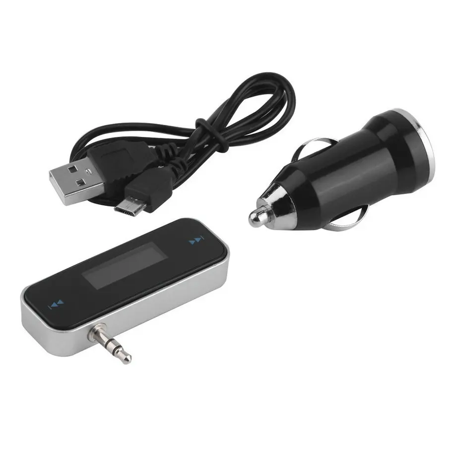 Беспроводной 3,5 мм Автомобильный fm-передатчик с автомобильным зарядным устройством с usb-кабелем mp3 mp4 cd dvd Радио am FM Все мобильный телефон Горячая