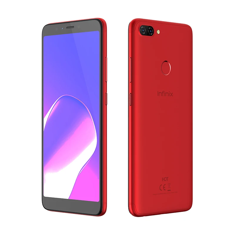 Infinix HOT 6 PRO смартфон 32G 3G двойная задняя камера Qualcomm Snapdragon 6," экран сотовый телефон Android 8,0 - Цвет: Red