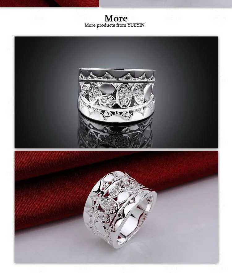 2021 Real Anillos Rings Ring Crossed 925silver Fingers Crystal from Austrian Paving Deluxe Hot Princess Married Women Jewelry | Украшения и