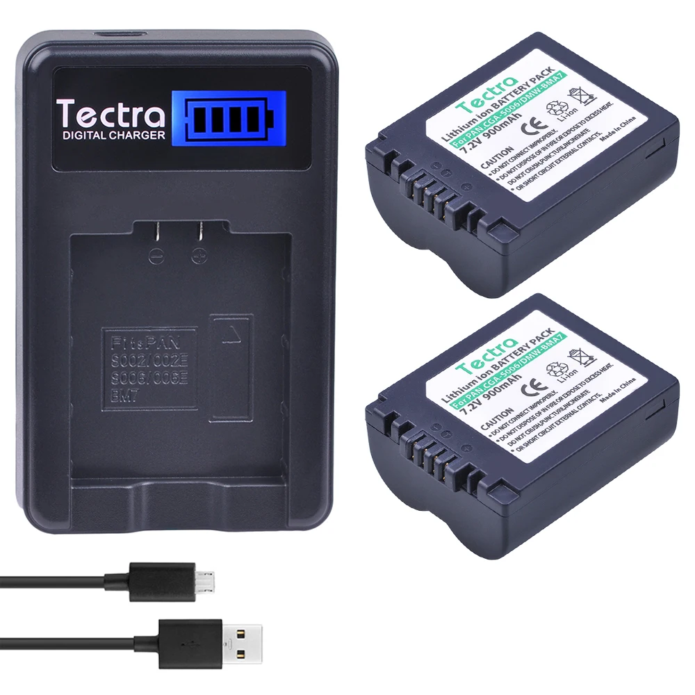 2 x CGA S006 S006A DMW BMA7 батарея + ЖК зарядное устройство USB для Panasonic DMC FZ7 FZ8 FZ18 FZ28 FZ30 FZ35 FZ38