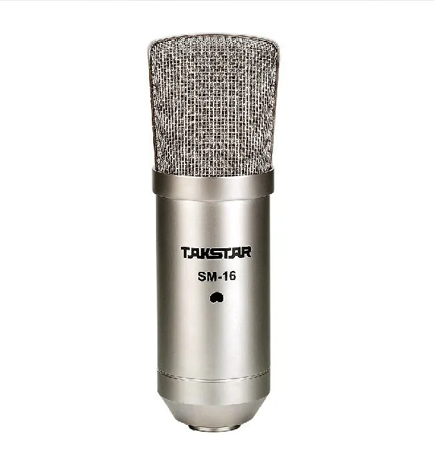 TAKSTAR SM-16 конденсаторный РАДИОВЕЩАТЕЛЬНЫЙ микрофон и микрофон для записи Студийный микрофон с алюминиевый кейс