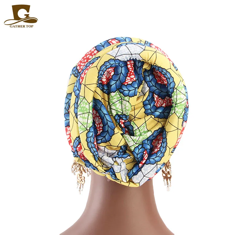 New Women Headwrap Head Wrap chemo Floral Print Muslim Turban Cotton Ladies Stretch Headband chemotherapy Bandanas |