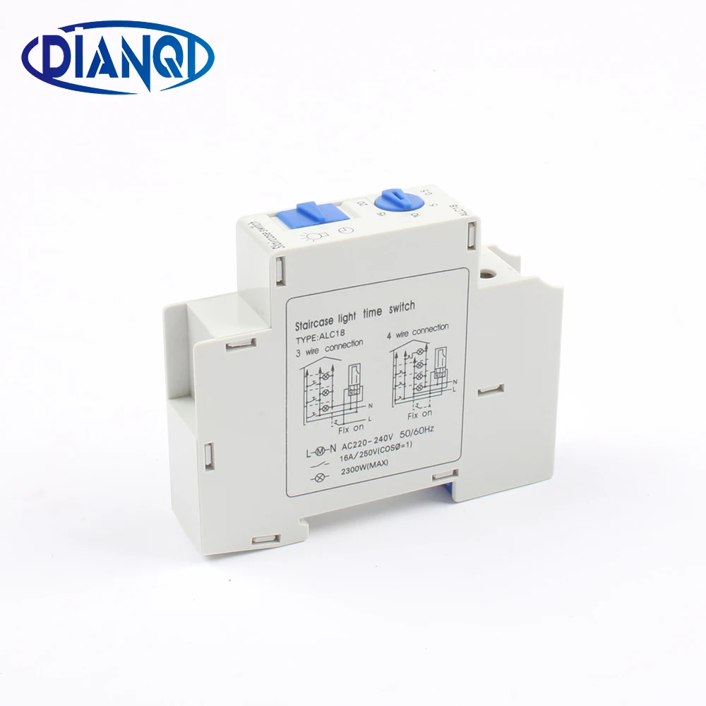 16A 220V ALC18 din рейку лестницы Светильник выключатель с таймером контроллер|switch