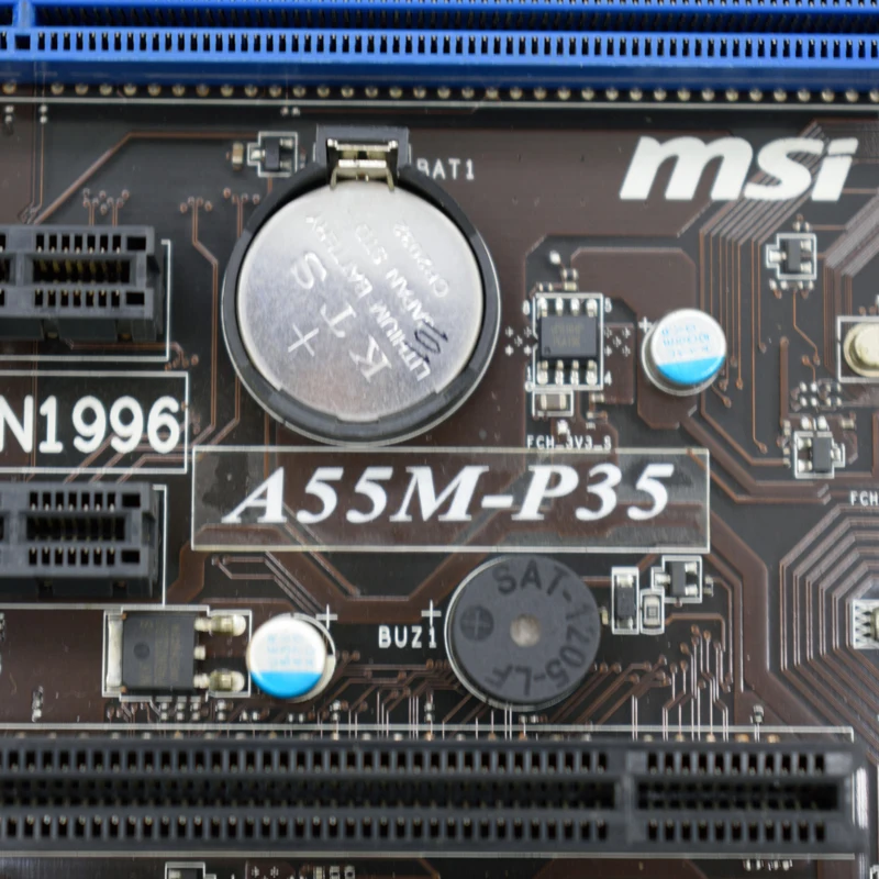 Для MSI A55M P35 A55/DDR3/FM1 поддерживает X4 51 641 3870 M ATX оригинальная б/у материнская