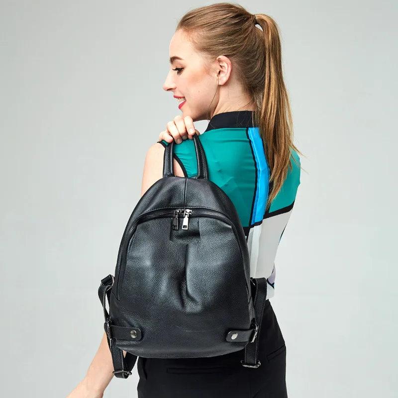 Повседневный женский рюкзак из натуральной кожи брендовый дизайнерский