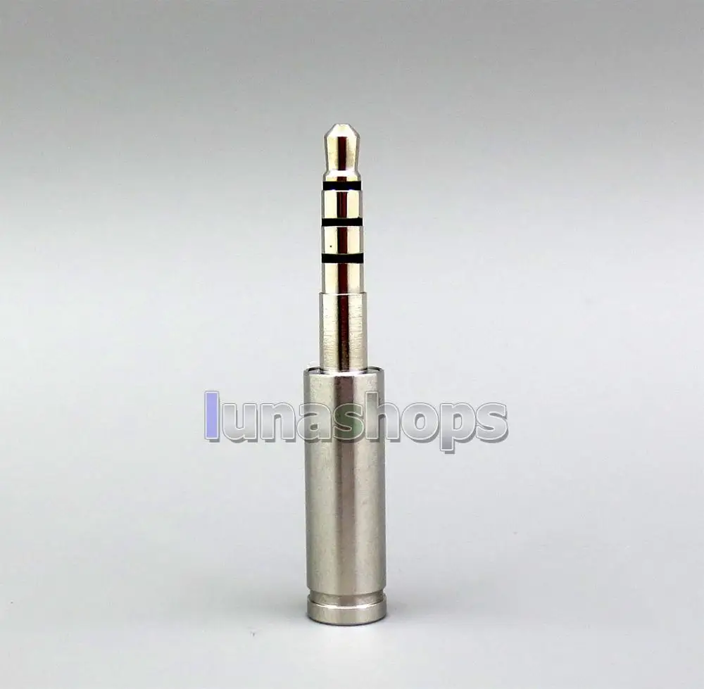 2pcs Rhodium plated LN006275 3,5 мм 4-полюсный разъем для наушников шпильки адаптер для Final Audio дизайн Pandora Hope vi Denon AH-D600 D7100 Velodyne mm400 - Цвет: 2pcs Rhodium plated