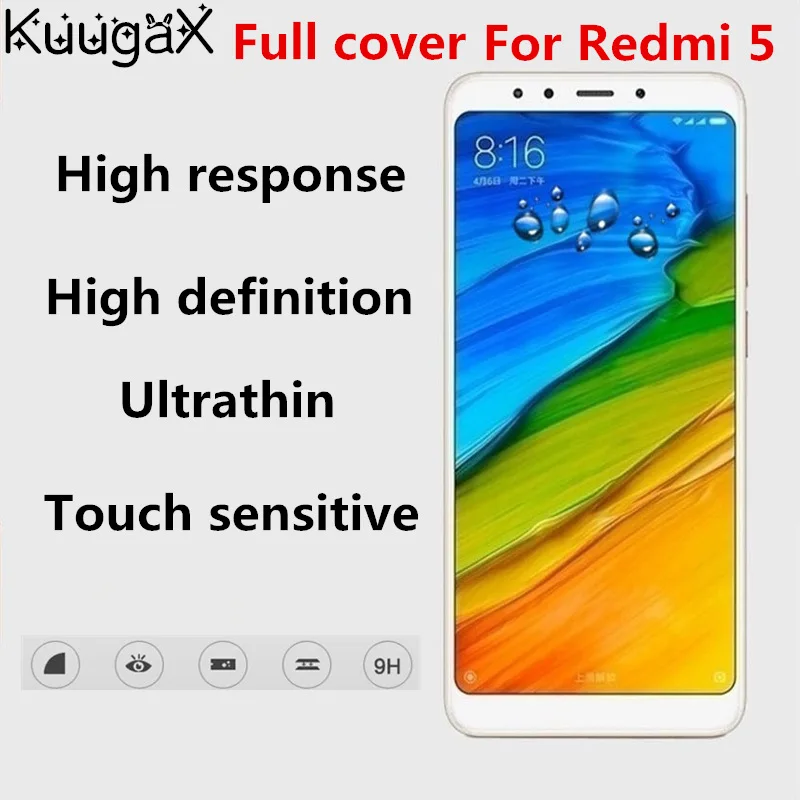 Защитная пленка для экрана закаленное стекло 9H 5 7 дюймового смартфона xiaomi redmi5 red mi