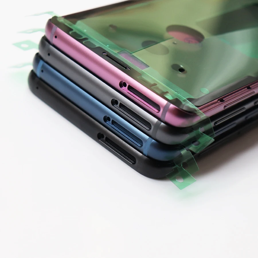 Оригинальная средняя рамка для samsung Galaxy S9 G960 G960F S9+ Plus G965 G965F металлический корпус ободок шасси части+ сигнальный контакт