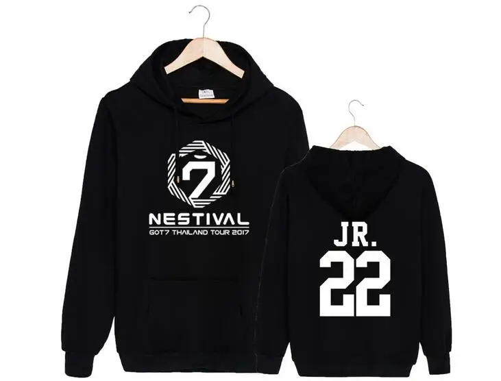 Толстовка с капюшоном Got7 флисовая толстовка унисекс принтом|loose sweatshirt|hoodie kpopprint