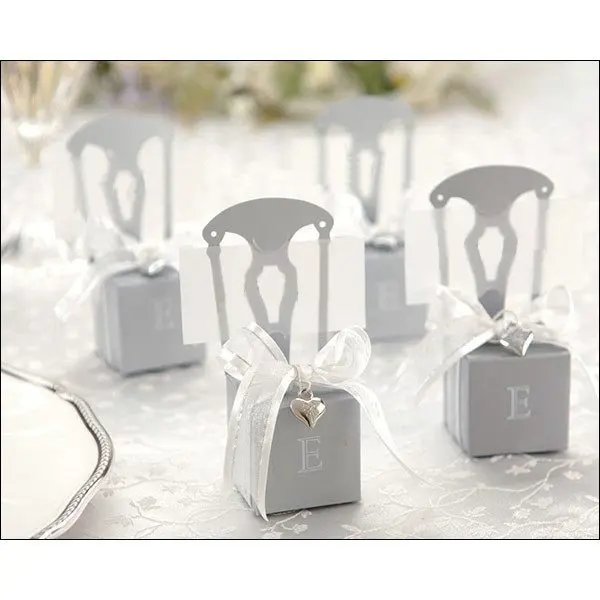 Free shipping 200 pcs/lot gold silver chair paper wedding favor boxes meiguixinyu40 | Дом и сад