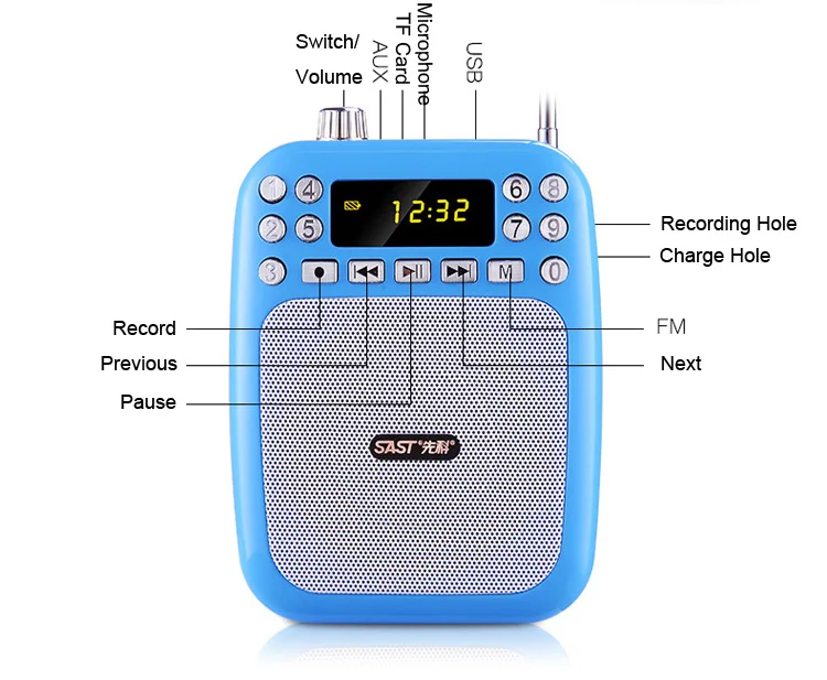 Портативный Студийный микрофон с подвеской в виде МегаФона|Мегафоны| |