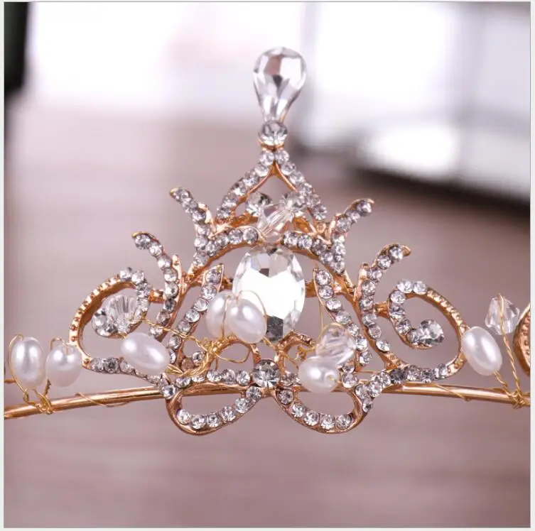 European hot Jewelry Bridal Headpieces Wedding Hair Accessories Princess Crowns and Tiaras for Women Rhinestone Bandeau Cheveux | Украшения