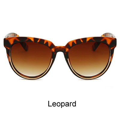 Leopard Два Oclock ретро в форме кошачьих глаз солнцезащитные очки Для женщин Винтаж дамы солнцезащитные очки UV400 Мода черные тёмные очки оптика аксессуары для глаз X8103 - Цвет линз: Leopard