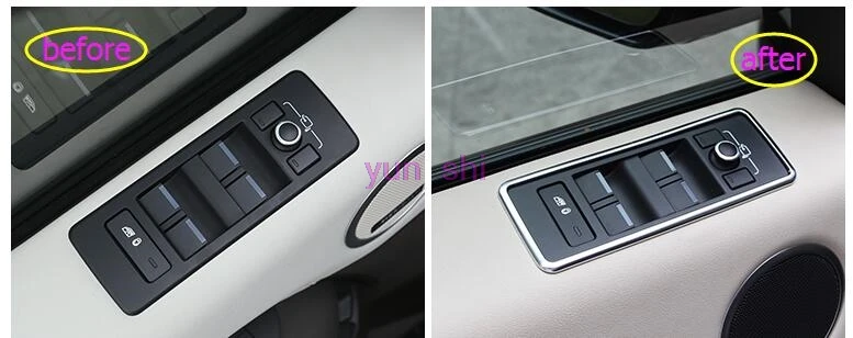 4 шт. хромированные наклейки на стекла автомобиля Land Rover Discovery 5|chrome car|car chromecar decoration