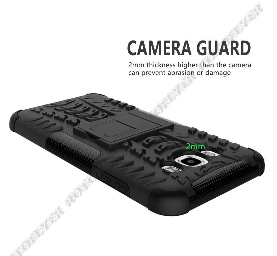 2 in 1 Armor Style Case for Samsung Galaxy J7 2016 SM-J710FN 2017 Max Back Cover Heavy Duty Hybrid PC with Soft Silicone Fundas |