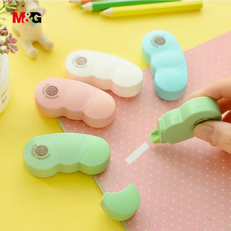 M&ampG 1pcs color pea shape kawaii corrector tapes for school supplies office brand quality stationery cute gift kid correction |