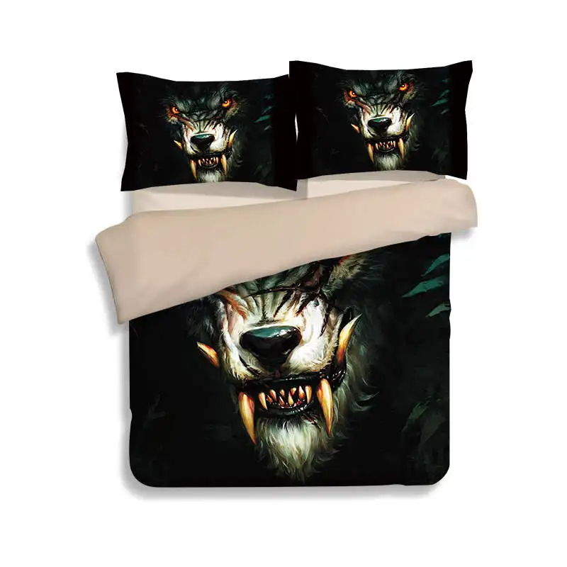 Яростное животное комплекты постельного белья с 3D принтом двуспальный комплект