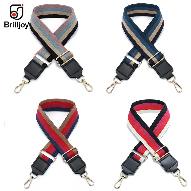 Brilljoy Wide Shoulder Straps Bags Belt Ribbon Woven Design Strap for Handbag Adjustable Messenger Tape Bag Handle Accessories