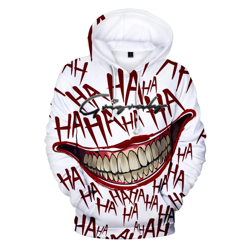 Толстовка Frdun Tommy haha joker с 3D принтом для мужчин и женщин забавная Осенняя уличная