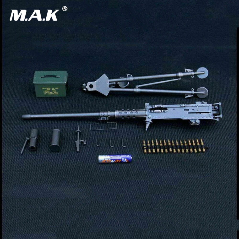 1/6 фигурка солдата сцены аксессуары M2 Браунинг пулемет модель ZY8031 черный/пустыня