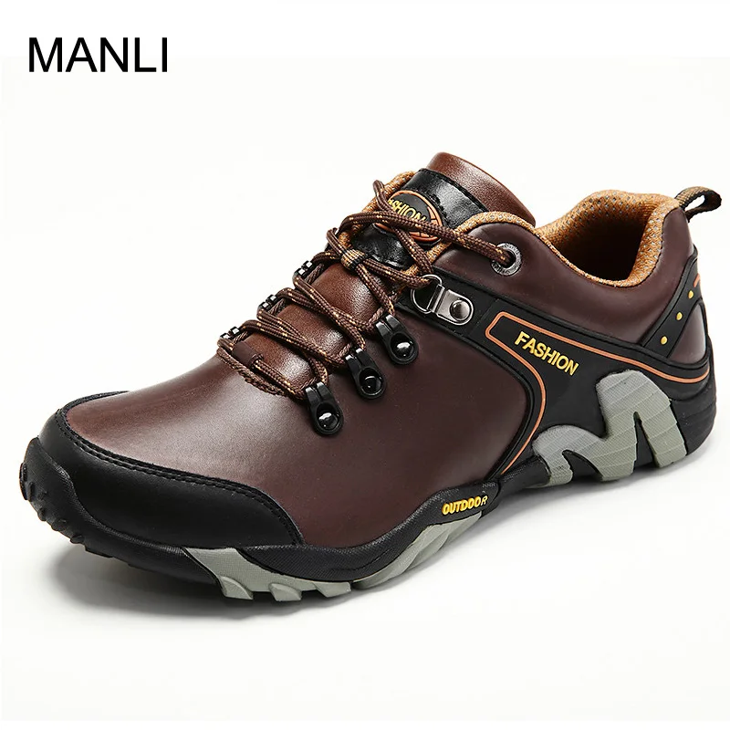 Мужские уличные треккинговые ботинки MANLI водонепроницаемые дышащие для охоты