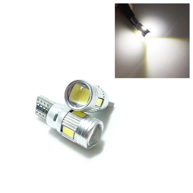5 шт. Автомобильные светодиодные лампы T10 194 W5W Canbus 6 SMD 5630 Светодиодные без ошибок