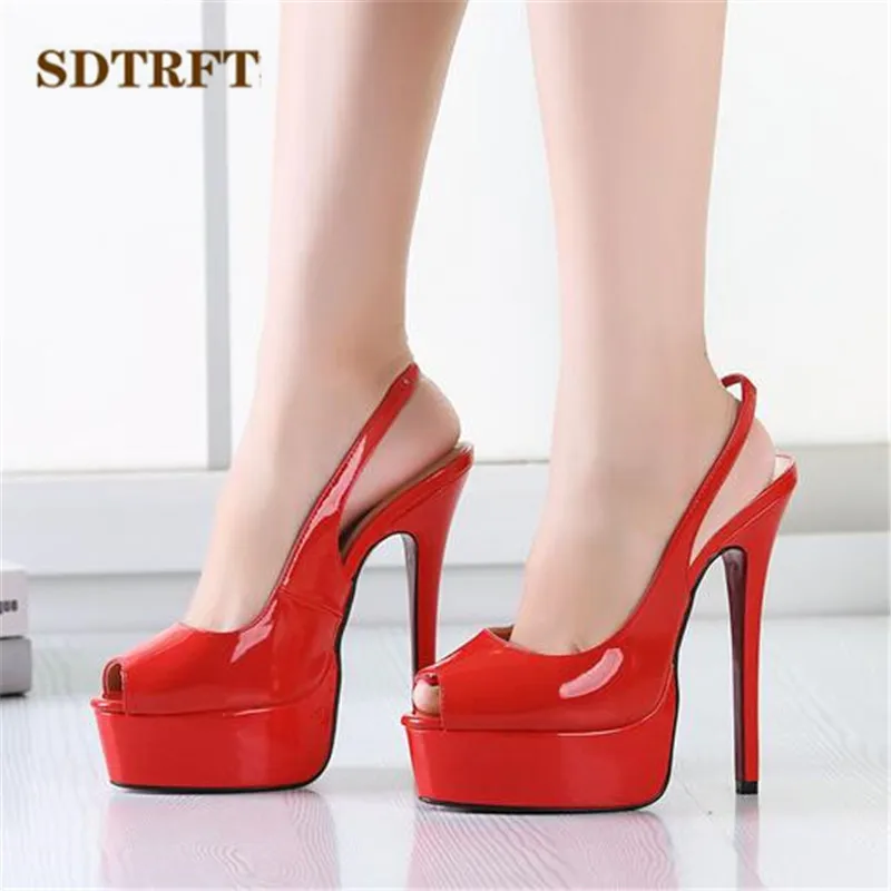 SDTRFT/Большие размеры: 40 45 46 47 48 Zapatos Mujer летние сандалии на платформе и шпильках