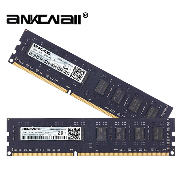ANKOWALL DDR3 8 ГБ 4 ГБ памяти 1600 МГц 1333 240pin 1,5 V ОЗУ компьютера dimm