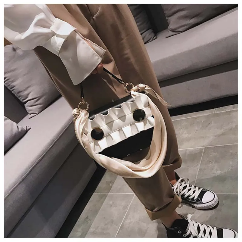 Moeluohouse шарфы для женщин Ruched оборками сумки Tote плеча Corssbody сумка откидной крышкой